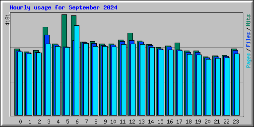 Hourly usage for September 2024