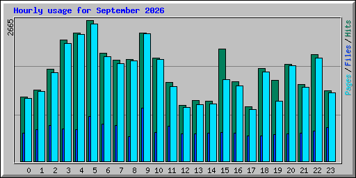 Hourly usage for September 2026